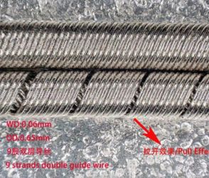 Double layer 9-strand guide wire